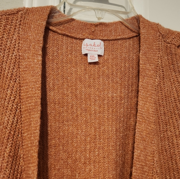 Isabel Maternity light-weight pink cardigan sweater. - Picture 4 of 6